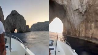 Sfrecciare a tutta velocità attraverso i Faraglioni: in un video la nuova folle moda che spopola al largo di Capri