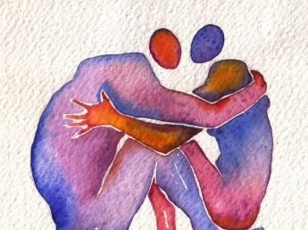 abbraccio seduto DISEGNO PERGREFFI