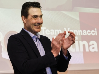 Il parlamentare europeo Roberto Vannacci durante l'incontro dal tema Remigrazione presso l'hotel RMH Modena des Arts a Baggiovara frazione di Modena4 Febbraio 2026. ANSA /ELISABETTA BARACCHI  MEP Roberto Vannacci during the meeting on the topic ...