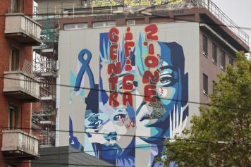 Vandalizzato il murale «Blue Wall» sull'autismo