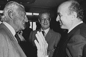 Con Gianni Agnelli e Casare Romiti