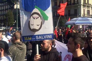 «Mai con Salvini» è la risposta a «Noi con Salvini»