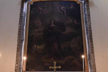 Il dipinto di Andrea Vaccaro effigiante la Santa, che secondo la leggenda uccise il mostro Tarasco in Provenza