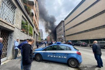 Esplosione in via Pier Lombardo a Milano, le immagini