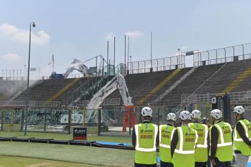 Curva Sud demolizione stadio Bergamo