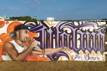 Waligo, il murale dedicato al rapper barese scomparso a 42 anni