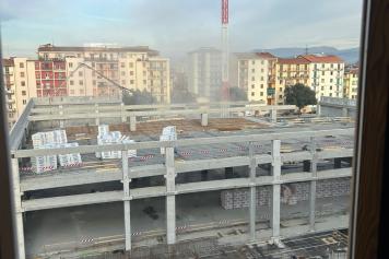 Firenze, crollo nel cantiere: le immagini