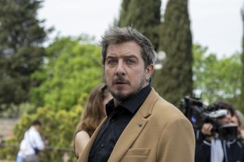 The italian actor Paolo Ruffini at Roberto Cavalli's funeral, Firenze, 15 April 2024 ANSA/CLAUDIO GIOVANNINI
