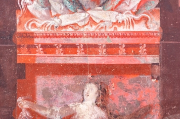 Il grande affresco dionisiaco di Pompei con baccanti e satiri
