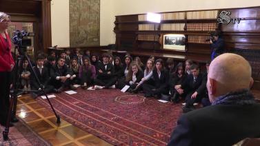 La lacrima di un sopravvissuto - Sami Modiano al Senato con gli studenti del Liceo Morgagni di Roma