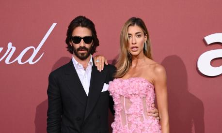 CAP D'ANTIBES, FRANCE - MAY 23: Leonardo Del Vecchio and Jessica Serfaty Michel attend the amfAR Cannes Gala 30th edition Presented by Chopard and Red Sea International Film Festival at Hotel du Cap-Eden-Roc on May 23, 2024 in Cap d'Antibes, France. (Photo by Eamonn M. McCormack/Getty Images)