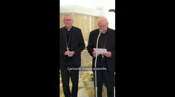 L'annuncio nella cappella a Casa Santa Marta della morte del Papa