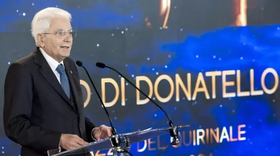 Cerimonia di presentazione dei candidati ai premi «David di Donatello» con Mattarella