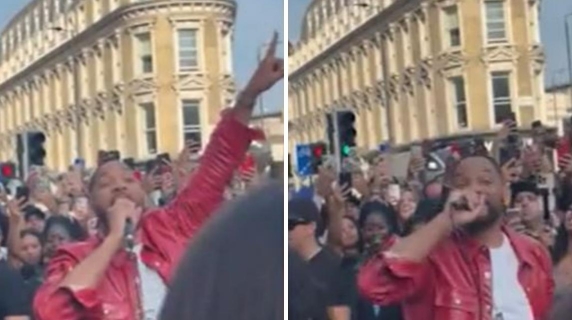 Show a sorpresa di Will Smith davanti alla stazione di King’s Cross