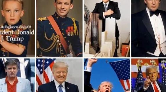 Trump si autocelebra con un video (generato dalla Ai)