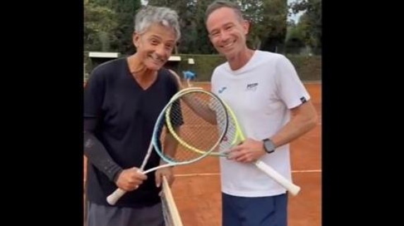 Fiorello e la partita scaramantica con Volandri prima delal Coppa Davis: «Non succede, ma se succede...»