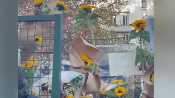 La protesta dei girasoli al parco Solari di Milano