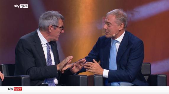 Lo scontro tra Urso e Landini a 'Live In Roma'