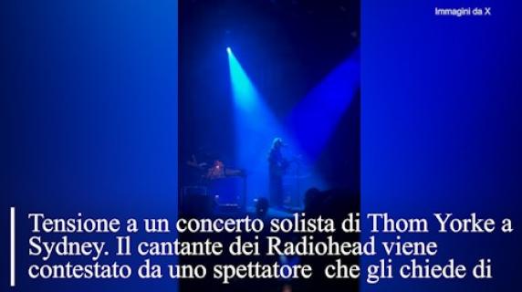 Thom Yorke dei Radiohead contestato da un attivista pro-Palestina a Sidney: lascia il palco e interrompe il concerto