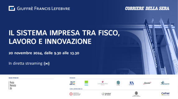 Il sistema impresa tra fisco, lavoro e innovazione