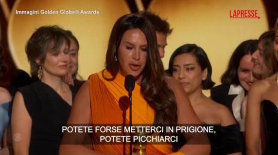 Il commovente discorso di Karla Sofía Gascón ai «Golden Globes»: «Potete forse metterci in prigione e picchiarci ma non ci porterete via la nostra anima»