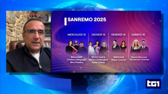 Sanremo, Carlo Conti annuncia i co-conduttori del Festival