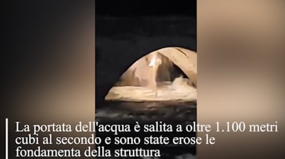 In Spagna la piena del fiume fa crollare il ponte romano a Talavera de la Reina