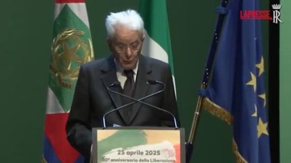 25 aprile, Mattarella: «È sempre tempo di Resistenza»