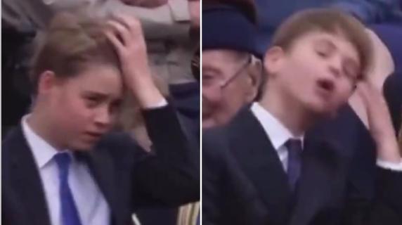 Il principe Louis prende in giro il fratello maggiore George: l'imitazione è virale sui social