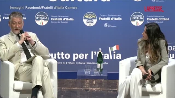 Giuli: «Cultura di sinistra era potente, ora ha solo i comici»