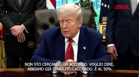 Trump avverte: «Sui dazi non cerco un accordo con la Ue»