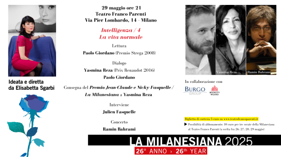 La Milanesiana 2025, Intelligenza/4 La vita normale: la diretta video