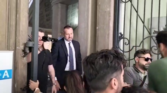 Il vicepremier Antonio Tajani contestato dai ProPal e dai centri sociali all'università degli Studi di Brescia