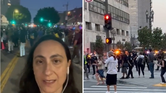 Los Angeles, è scattato il coprifuoco ma la protesta non si ferma: «Non possono arrestarci tutti»