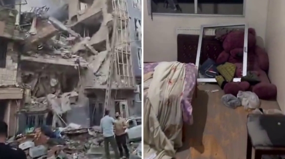 Teheran, il palazzo sventrato e l'interno di una casa completamente distrutta