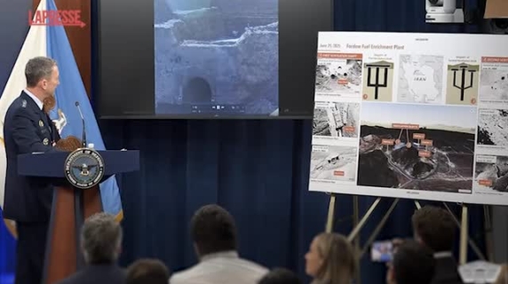 Iran, Pentagono mostra le immagini dell'attacco a Fordow