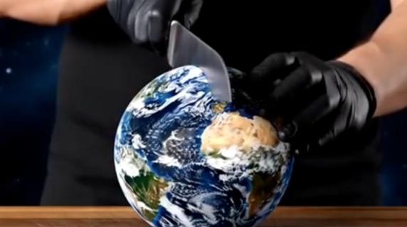 Taglia il Sole e la Terra con un coltello: il video che svela l'interno dei pianeti conquista il web