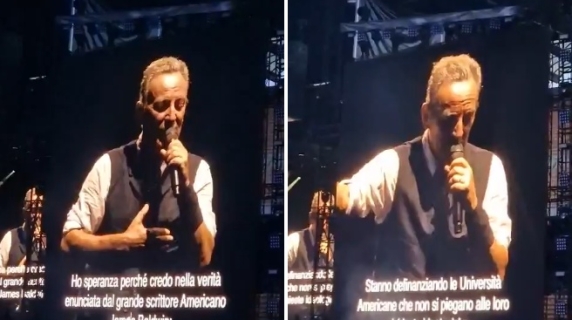 Bruce Springsteen a San Siro attacca Trump (con sottotitoli in italiano): «Presidente inadeguato»