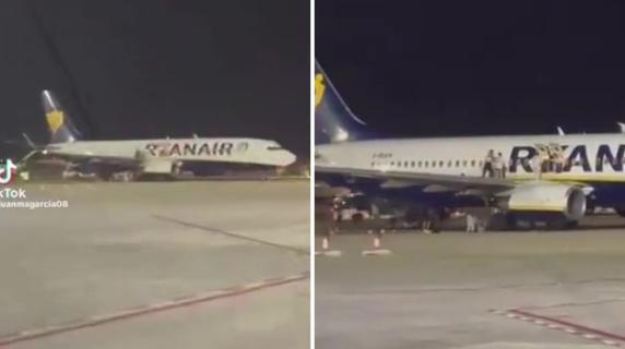 Incendio su un volo Ryanair a Palma di Maiorca, i passeggeri fuggono lanciandosi dalle ali del velivolo