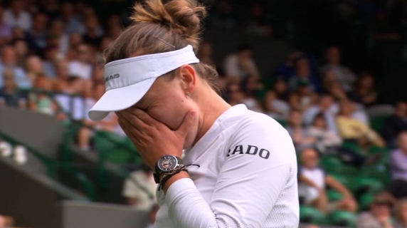 Krejcikova perde il punto e ha una crisi di pianto