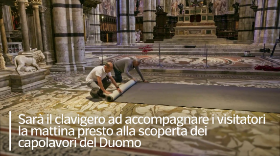 Il Duomo di Siena scopre le meraviglie del suo pavimento