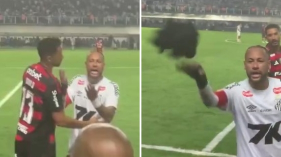 I tifosi del Santos insultano l'ex Danilo: Neymar interviene a muso duro per difenderlo e rispedisce in tribuna la t-shirt lanciata in campo