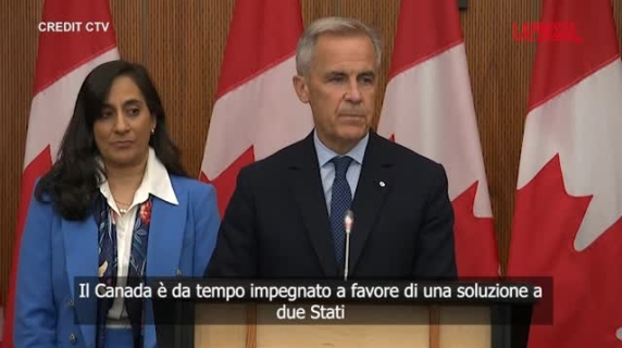 Il Canada riconoscerà lo Stato di Palestina, l'annuncio del premier Carney