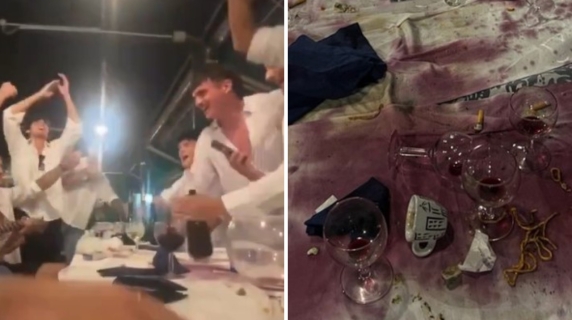 Olly nella bufera per il tavolo imbrattato al ristorante: il video della serata con gli amici che ha indignato i social
