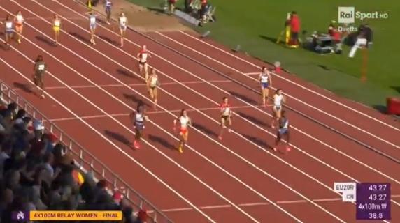 Inarrestabile Doualla: rivedi la gara valsa l'oro all'Italia nella staffetta 4x100 agli Europei di atletica Under 20