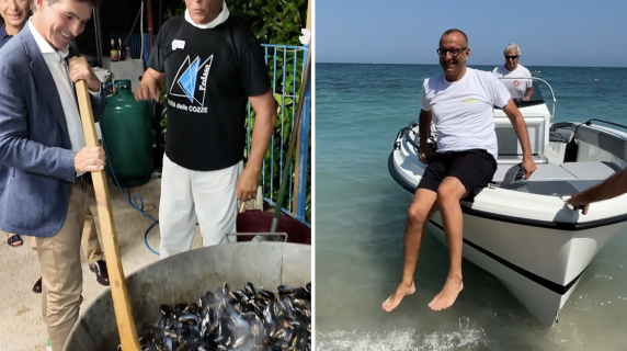 Sdraio per sdraio e sagre delle cozze: la campagna elettorale di Acquaroli e Ricci nelle Marche