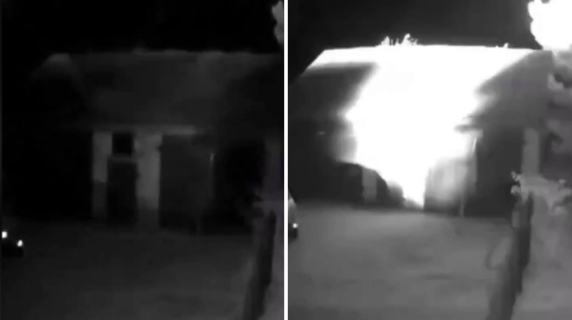 Il drone caduto in Polonia in un video: il lampo nel buio e poi il boato