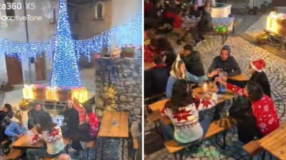 Il Natale in anticipo a Terranera, in Abruzzo: calano le temperature e in paese organizzano un 'cenone' per salutare l'estate