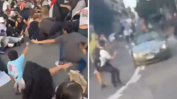L'auto non si ferma e rompe il sit-in dei manifestanti pro-Palestina a Losanna: attimi di panico e la fuga dei cittadini