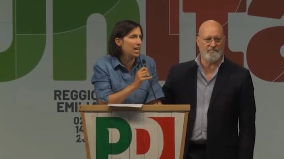 Alla Festa dell'Unità Elly Schlein si collega con la Global Sumud Flotilla